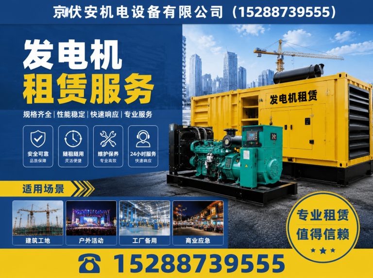 琼中发电机出租展示图